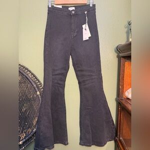 Forever 21 Charcoal Flare Jeans